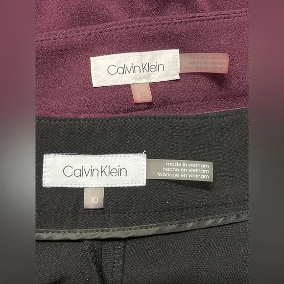 Calvin Klein Purple Pantsuit with Gold Accents - Picture 5 of 8